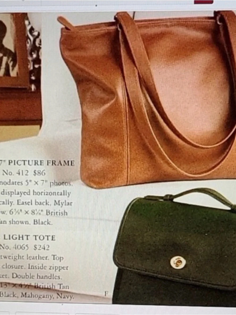 Vintage Coach Light Tote No.4065 Black